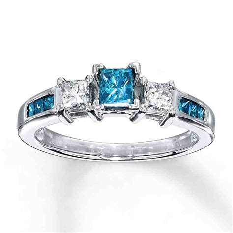 blue diamond engagement rings cheap.